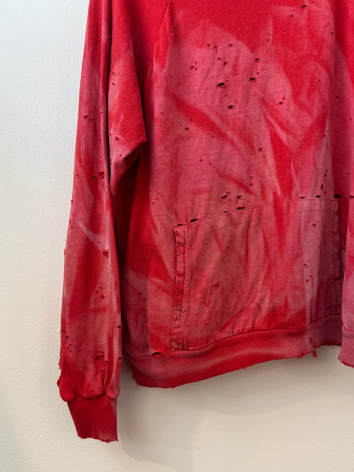 Sun bleached 80s light cotton hoodie 상품이미지4