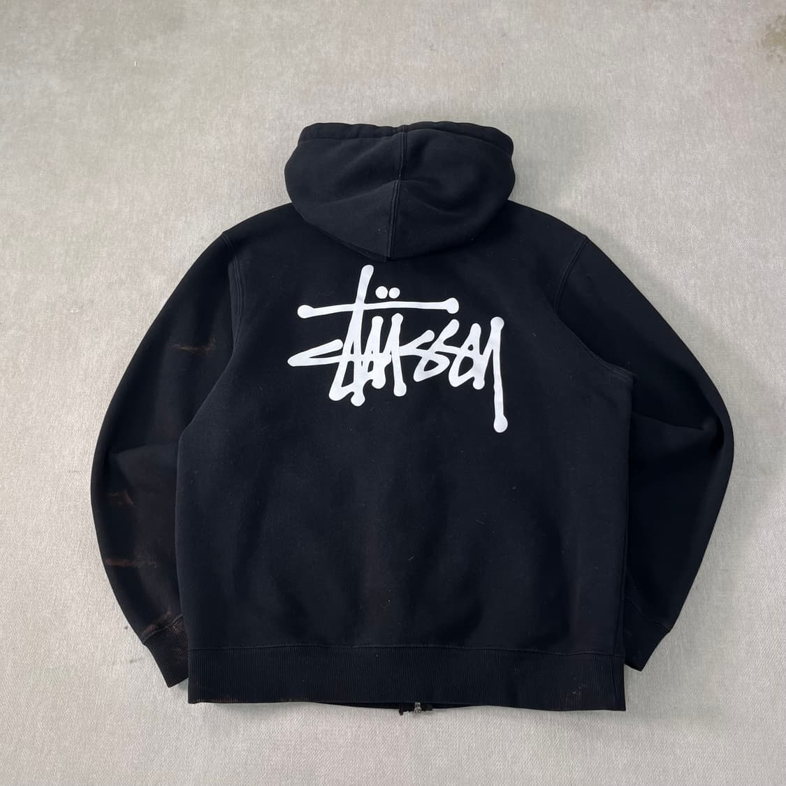 95 스투시 베이직 로고 후드집업 상품이미지1