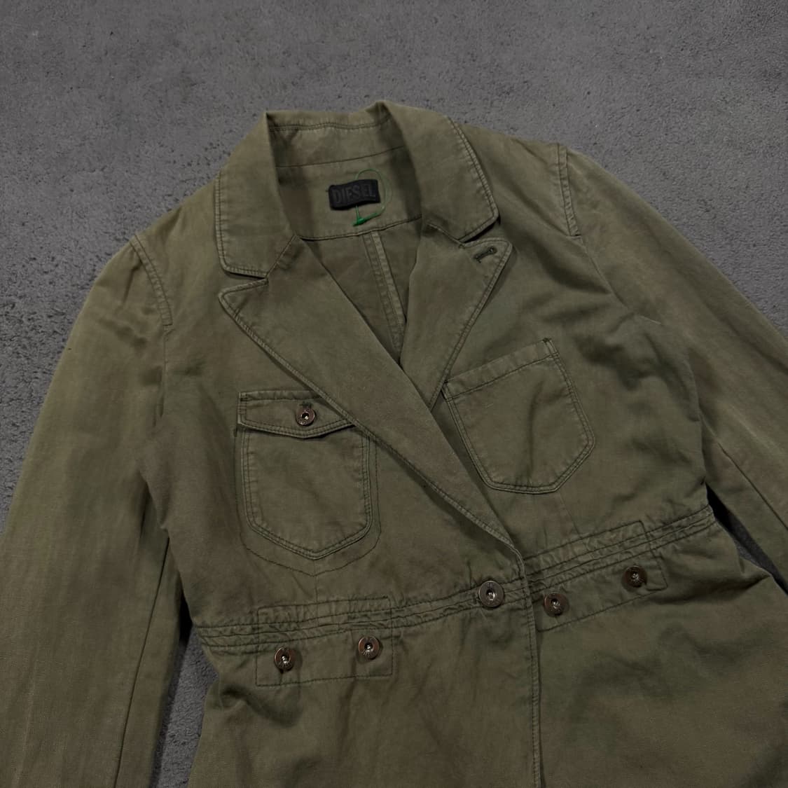 DIESEL 디젤 Y2K 카키 자켓 상품이미지2