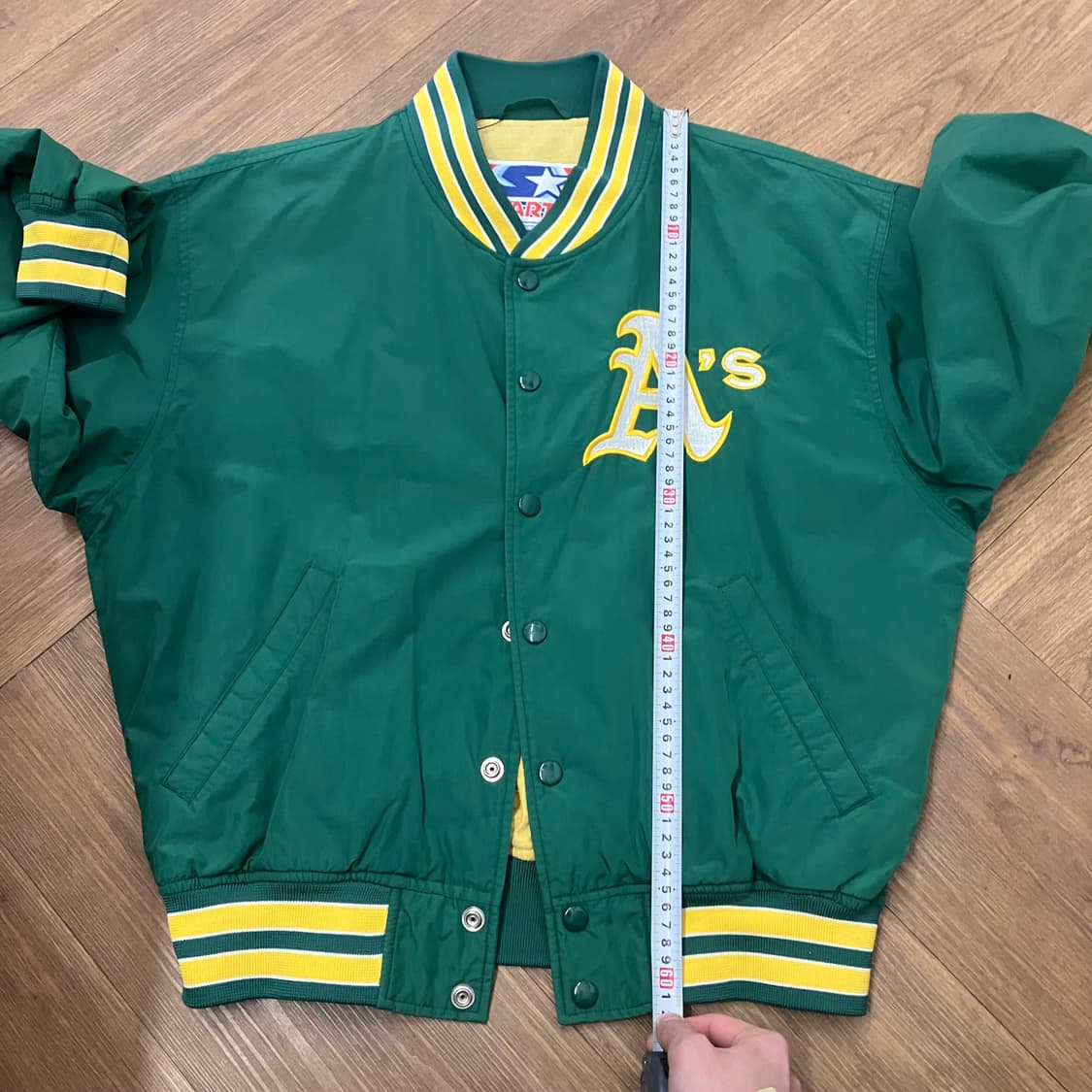 N173 스타터 오클랜드 애슬레틱스 스타디움 자켓 상품이미지8
