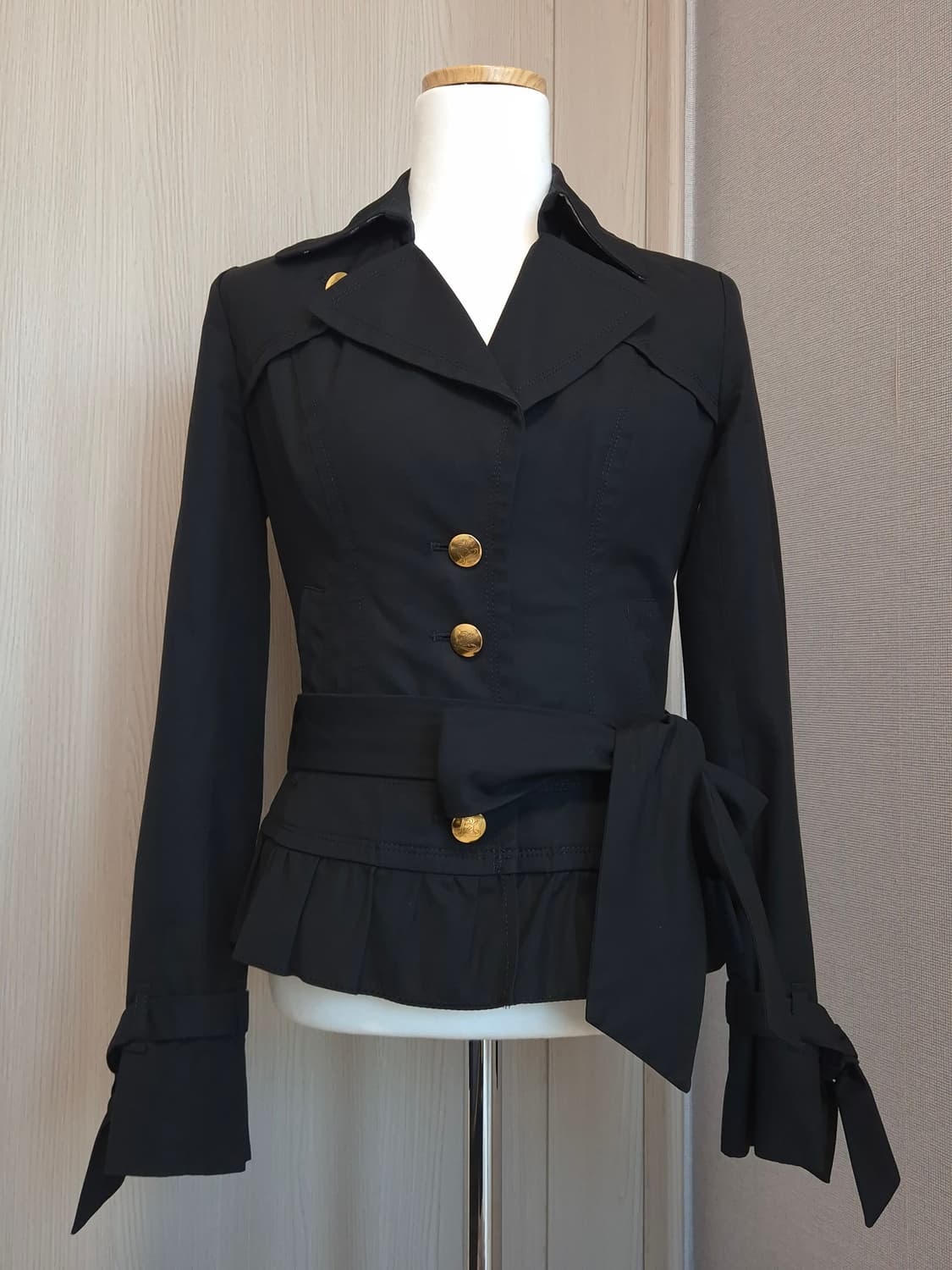 버버리 블루라벨 프릴 하프 프렌치코트 갸루 상품이미지1