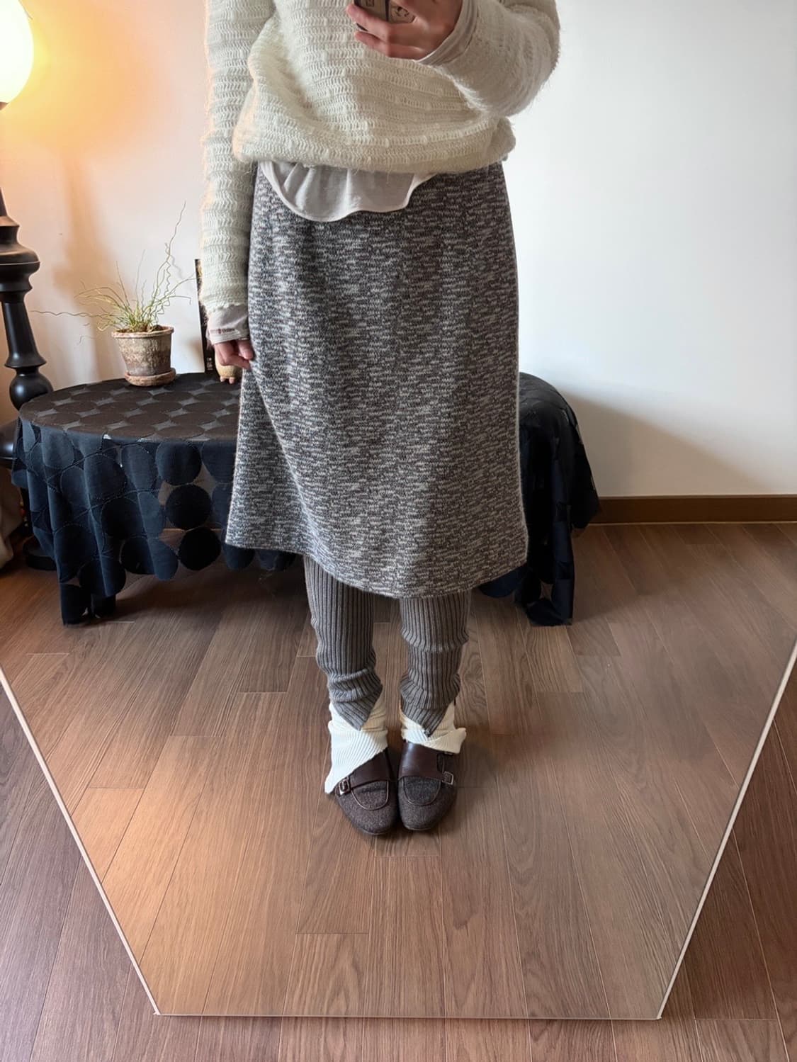 hairy midi skirt 상품이미지3