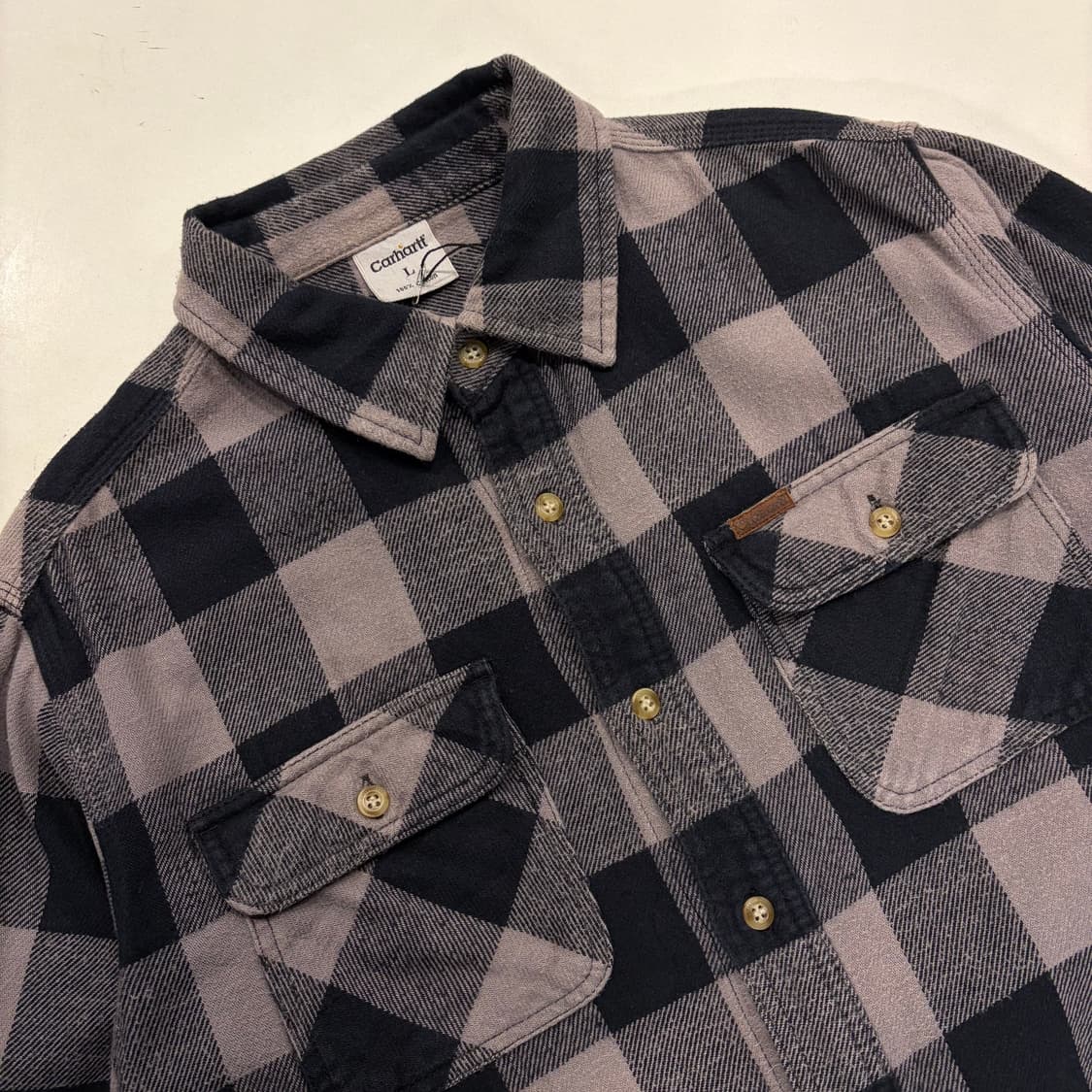 [L] 칼하트 빈티지 투포켓 체크 셔츠 B422 상품이미지3
