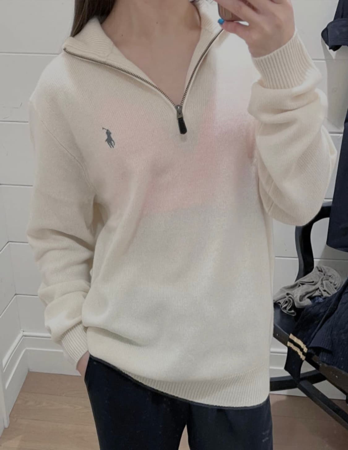 폴로 랄프로렌 캐시미어 하프집업 반집업 니트 상품이미지3