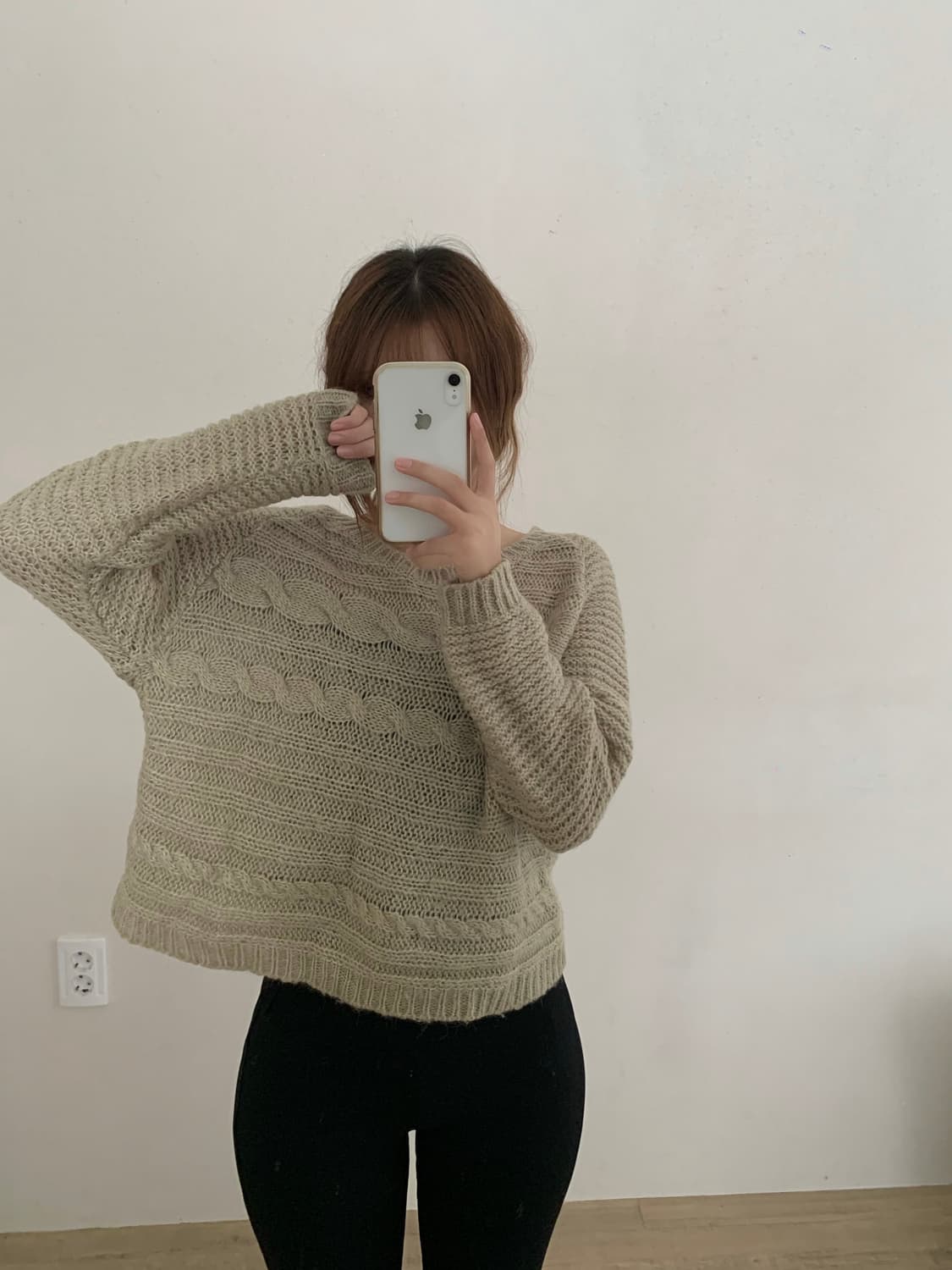 earth music&ecology 연카키 케이블 니트 상품이미지2