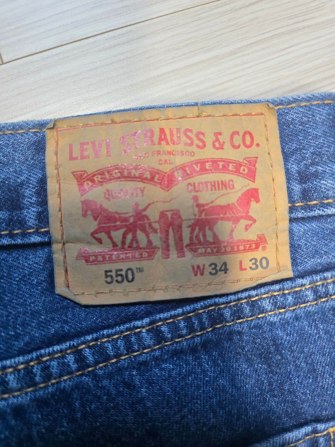 리바이스 550 릴랙스드핏 34/30 판매 상품이미지3