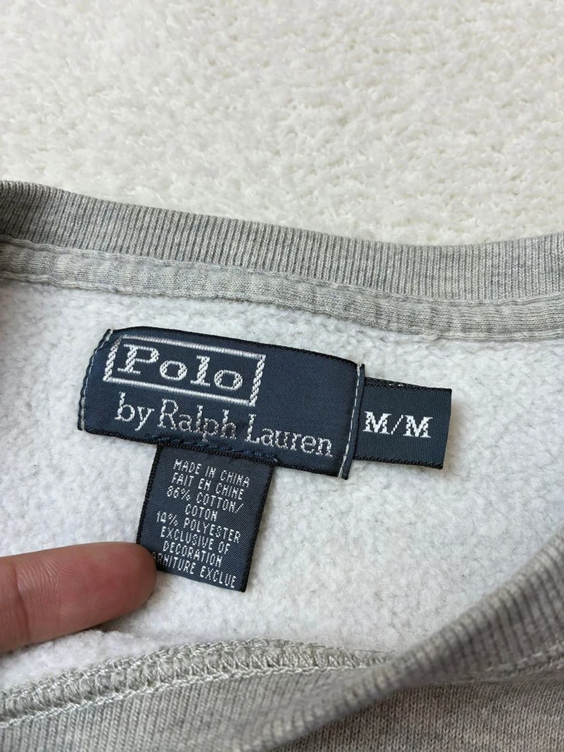 폴로 랄프로렌 00's 포니 로고 코튼 맨투맨 PN5838 상품이미지6