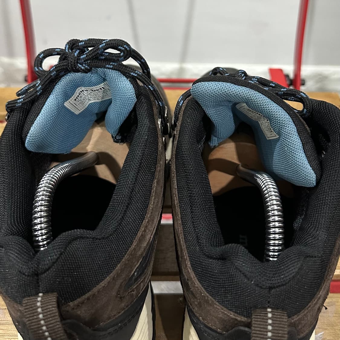 255) 몽벨 트레킹화 남성 남자 등산화 휴 브라운 스웨이드 상품이미지5