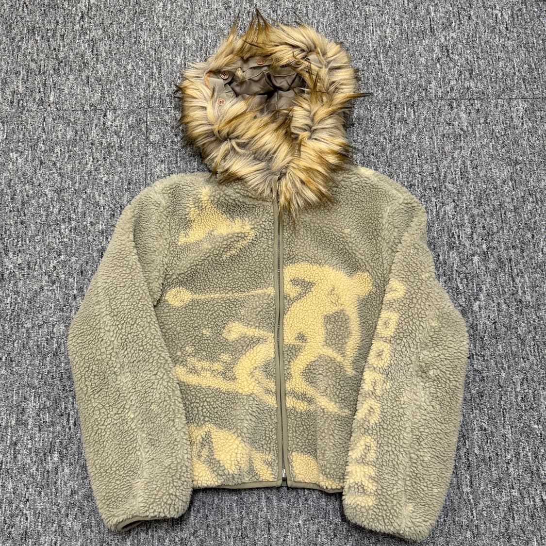 Open yy 오픈와이와이 후리스 아우터 후드 퍼 뽀글이 자켓 상품이미지3