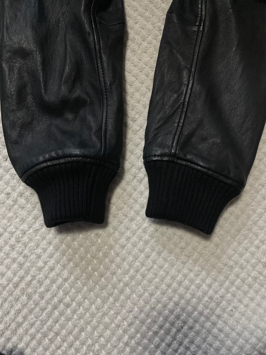 ZARA 자라 웨스턴 무드 램스킨 양가죽 A-2 레더 자켓(100~) 상품이미지6