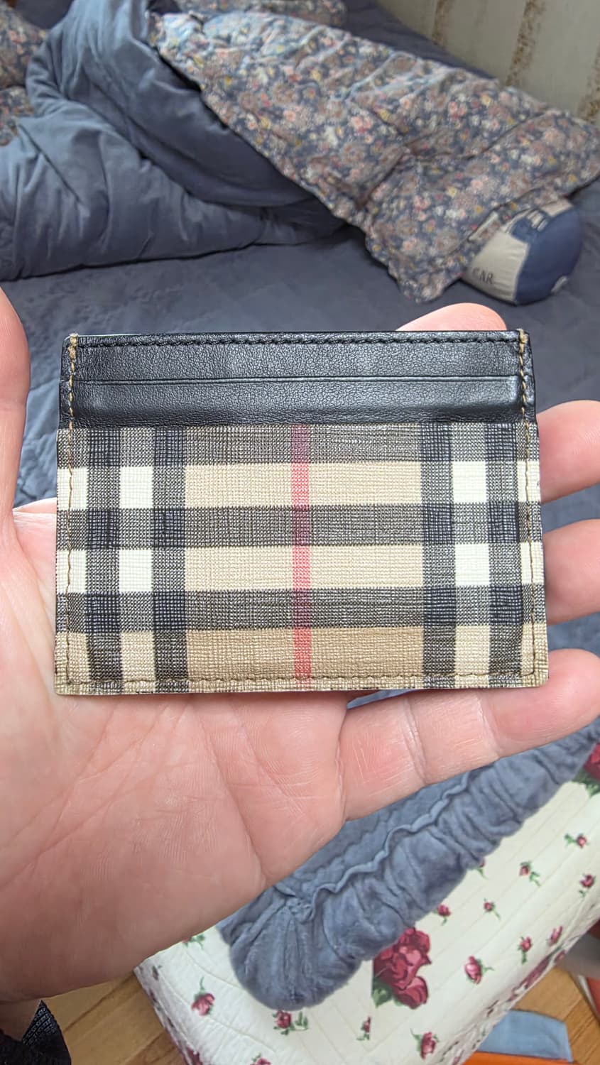 (정품) 버버리 체크 카드지갑/남녀공용/개인/팝니다. 상품이미지2