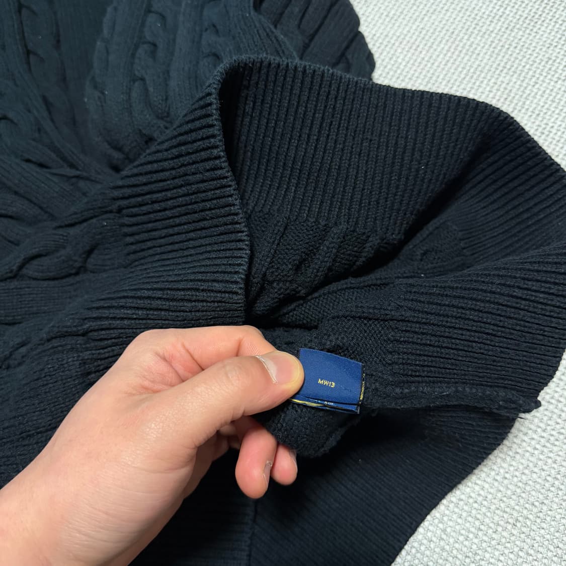 폴로 랄프로렌 케이블 하프집업 니트 상품이미지4