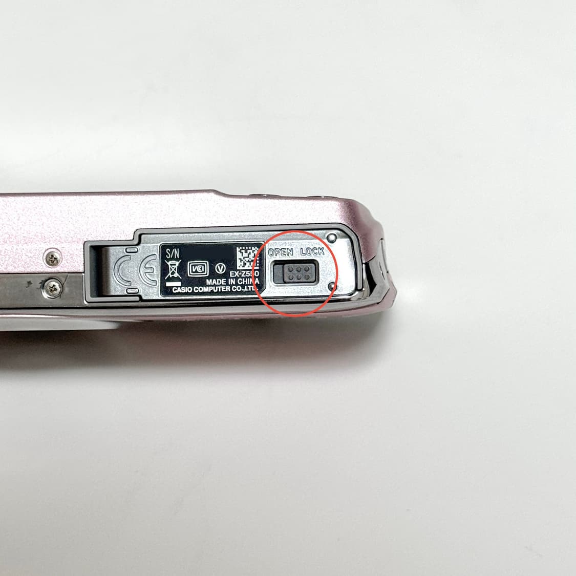 카시오 엑슬림 Z550 베이비핑크 빈티지디카 상품이미지5