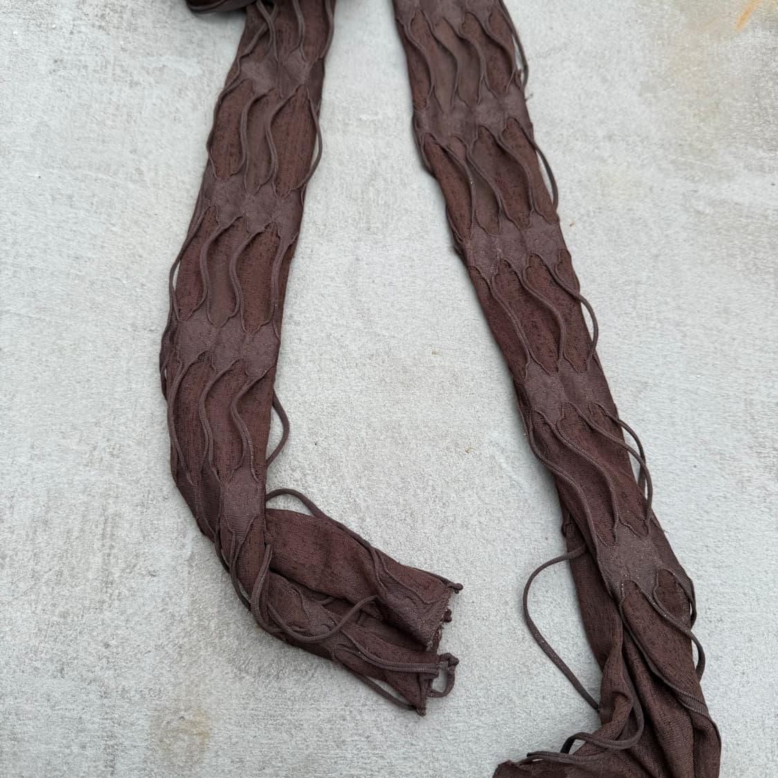 빈티지 그런지 브라운 스카프 상품이미지3