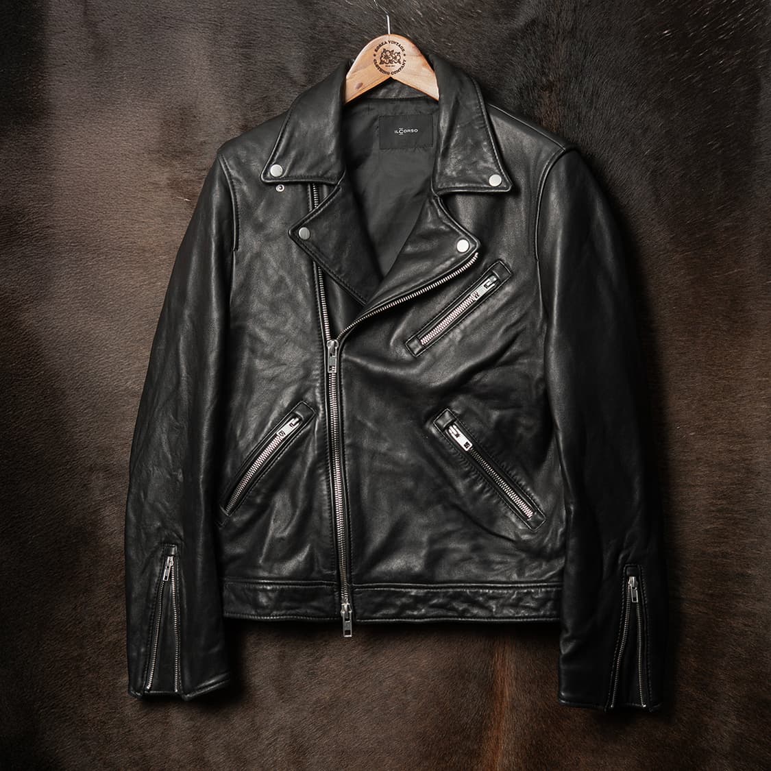 [100] 일꼬르소 램스킨 더블 라이더자켓 MO-2529 상품이미지1