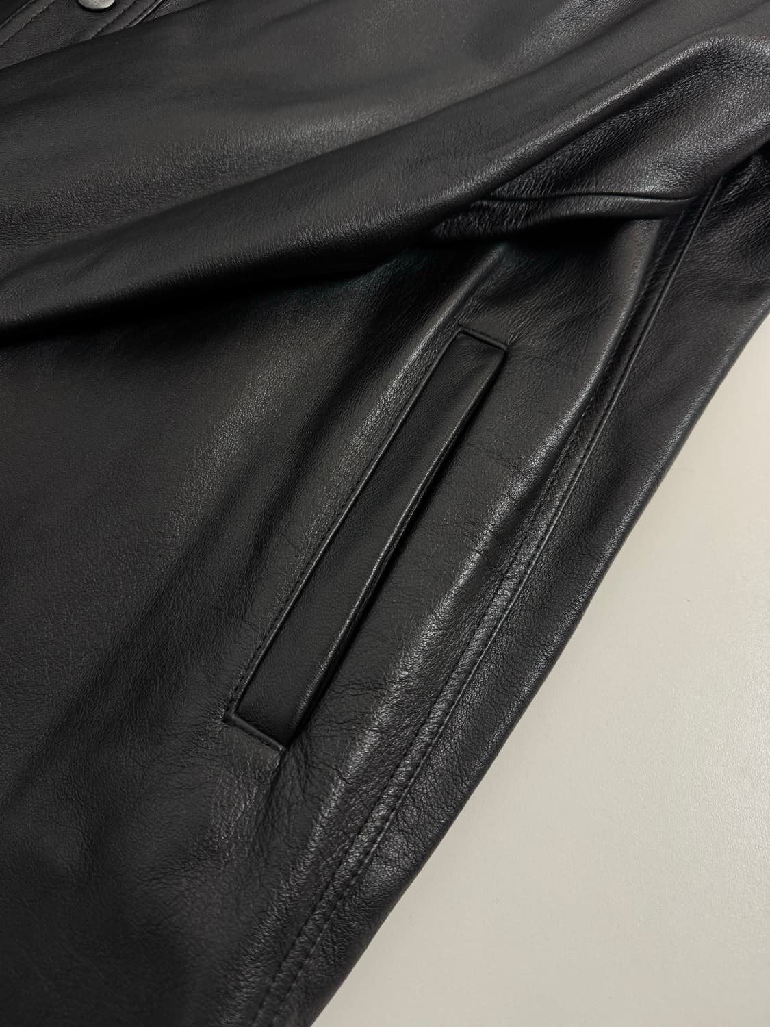 아크네 스튜디오 라크 나파 램스킨 오버셔츠 레더자켓 48 상품이미지8