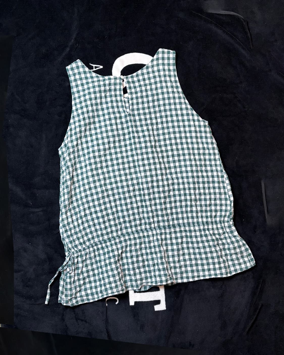 일본빈티지 레이어드 체커 티 상품이미지4