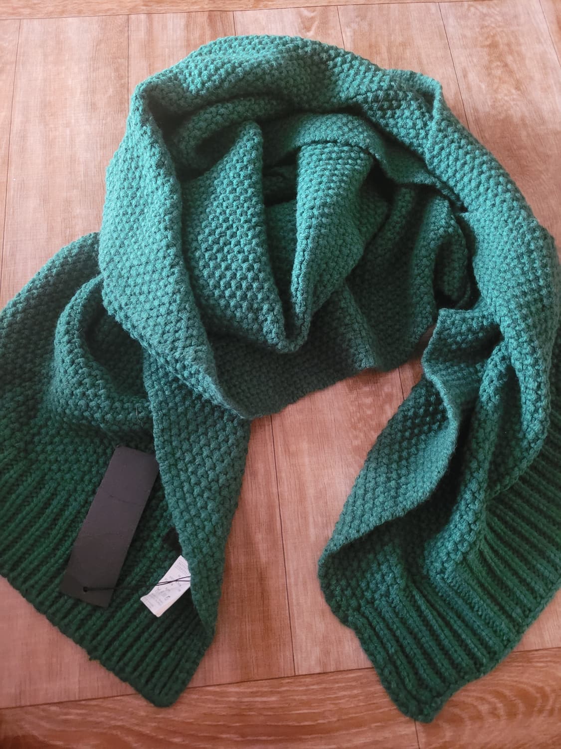 새상품 초록색 긴 머플러 상품이미지1