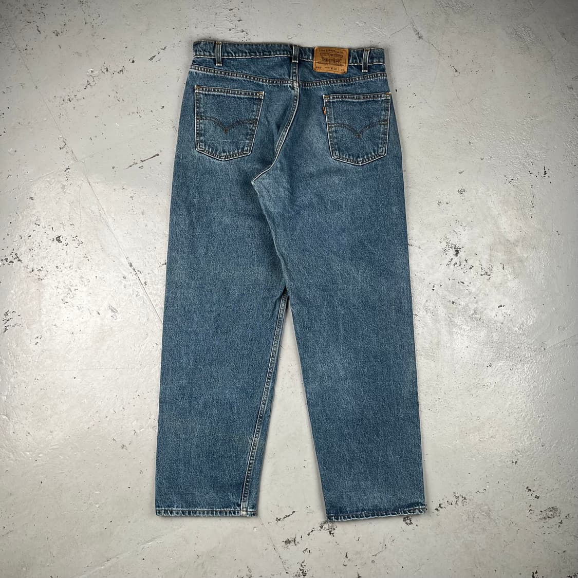 빈티지 리바이스 565 루즈핏 와이드 레그 데님 진청 상품이미지3