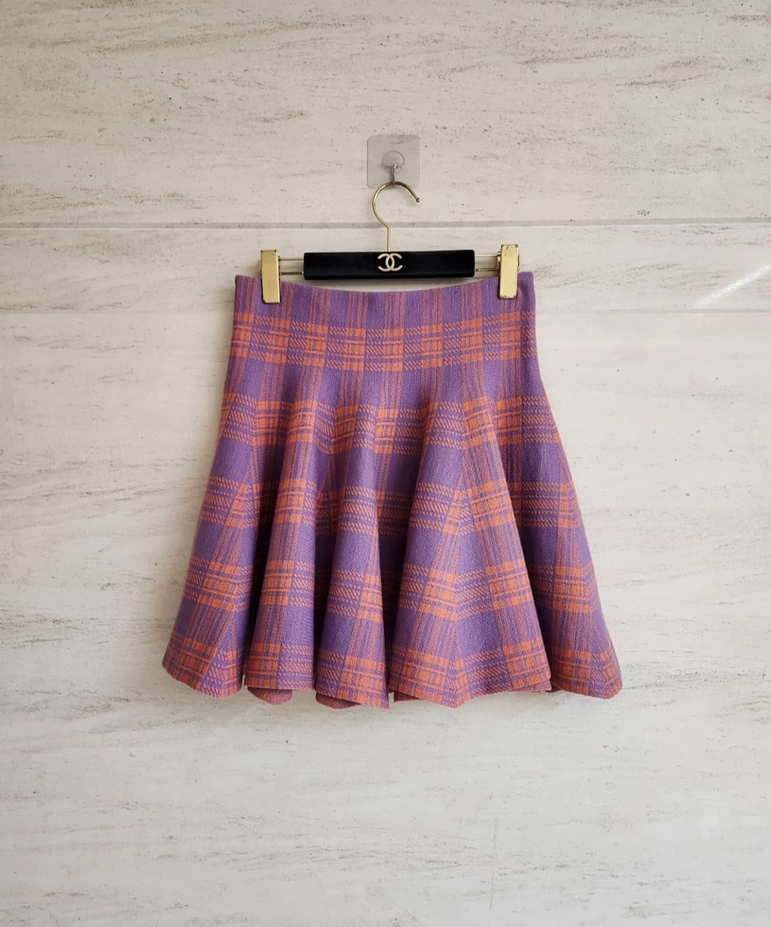 럭키슈에뜨 허리밴딩 니트스커트 66사이즈 상품이미지2