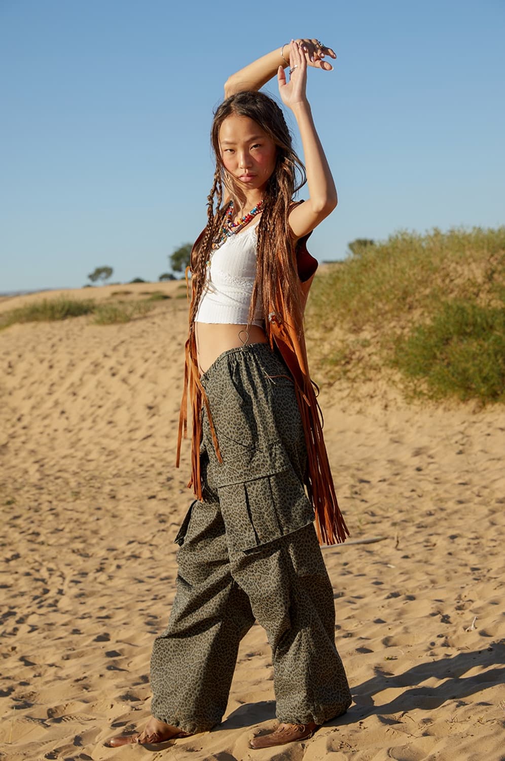 에즈이프캘리 레오파드 팬츠 상품이미지1