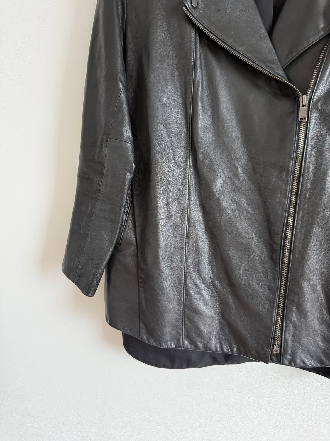 Pre owned 이태리 레더 램스킨 자켓 상품이미지3