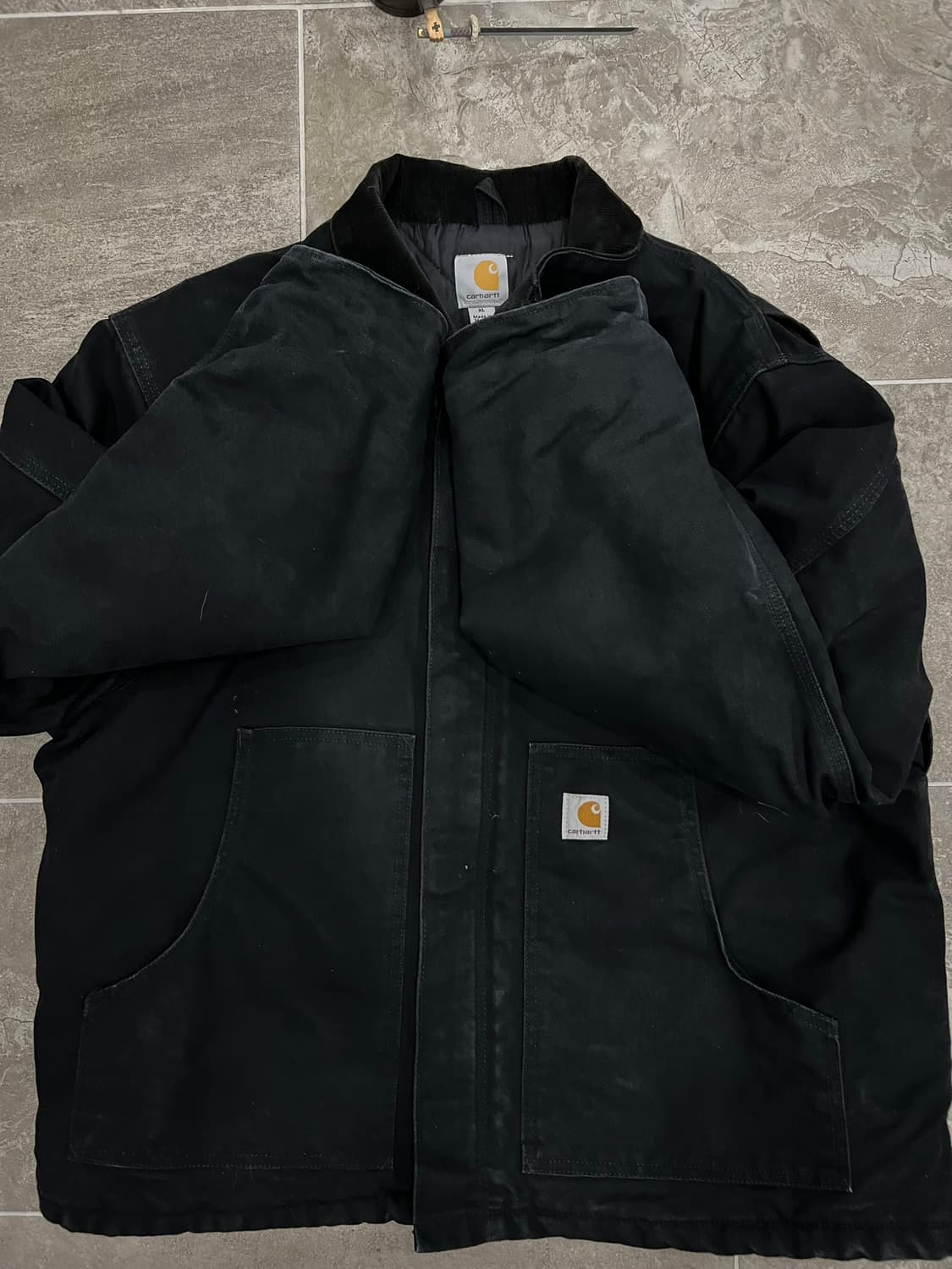 (XL)칼하트 아크틱 트레디셔널 자켓 J002 BLK 블랙 상품이미지7