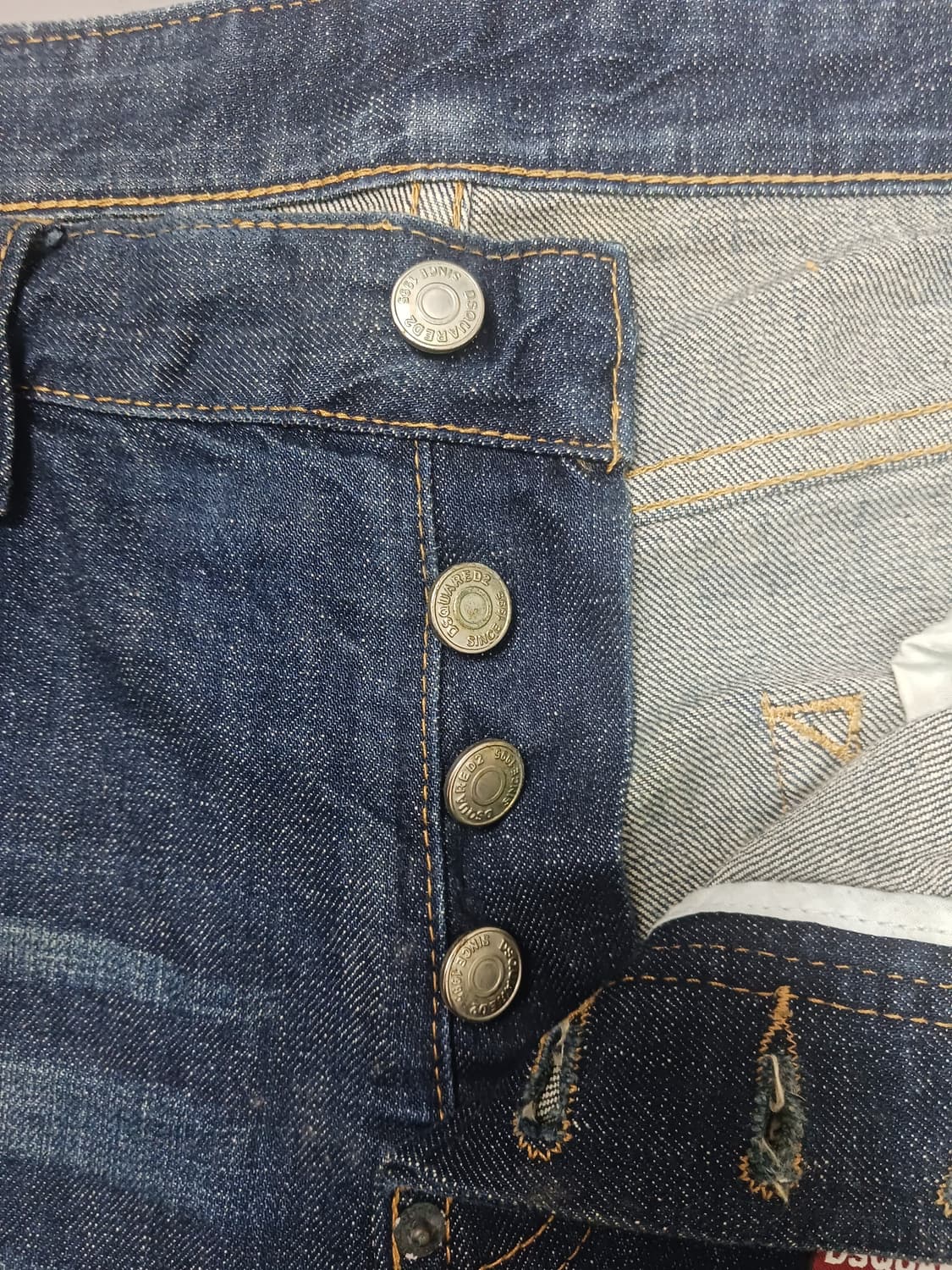 [34] 디스퀘어드2 멀티페인팅 레드탭 슬림진 청바지 상품이미지6