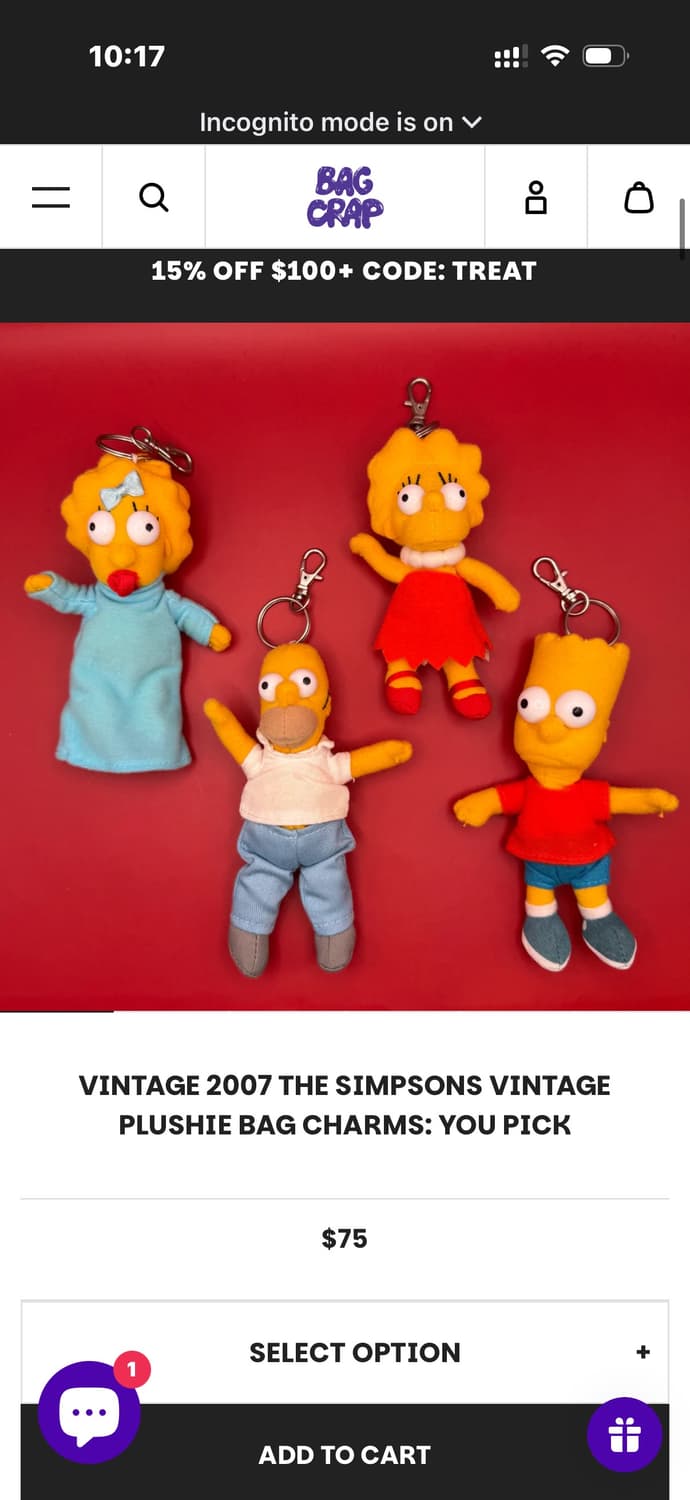 (구해요) 심슨 인형 키링 상품이미지1