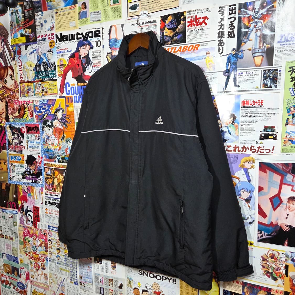 아디다스 올드스쿨 블랙 누빔 점퍼 상품이미지2