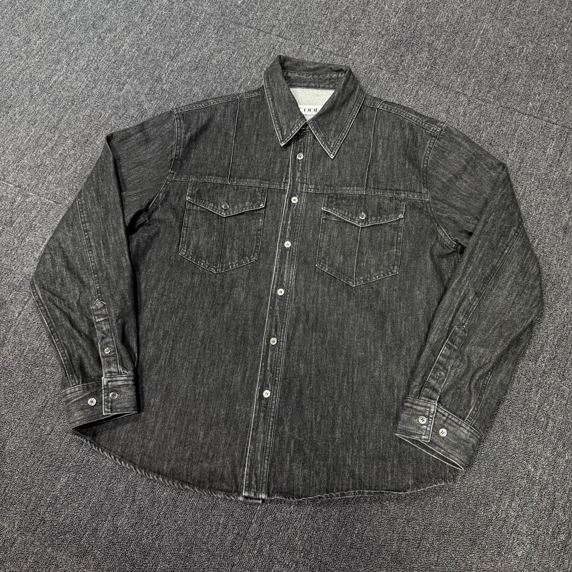 Coor 쿠어 25ss 워시드 데님 포켓 셔츠 상품이미지4