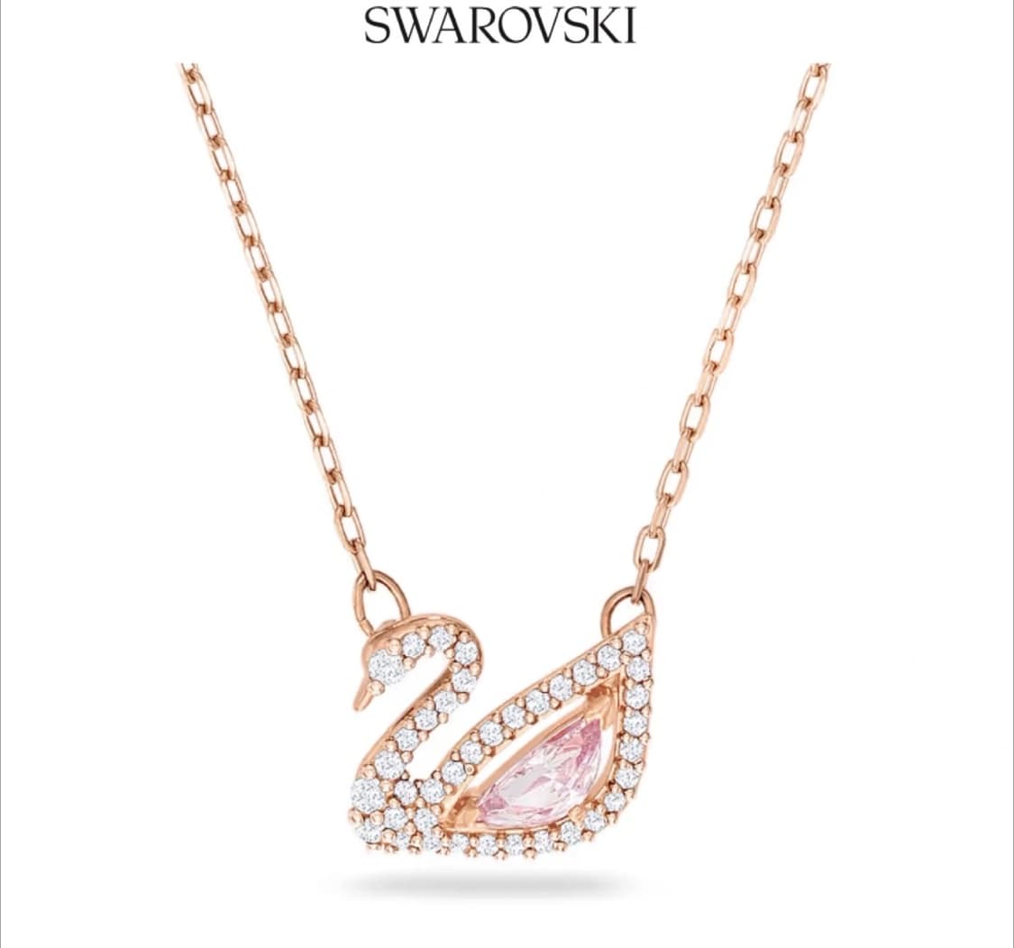 스와로브스키 스완 로즈골드 네크리스 상품이미지3