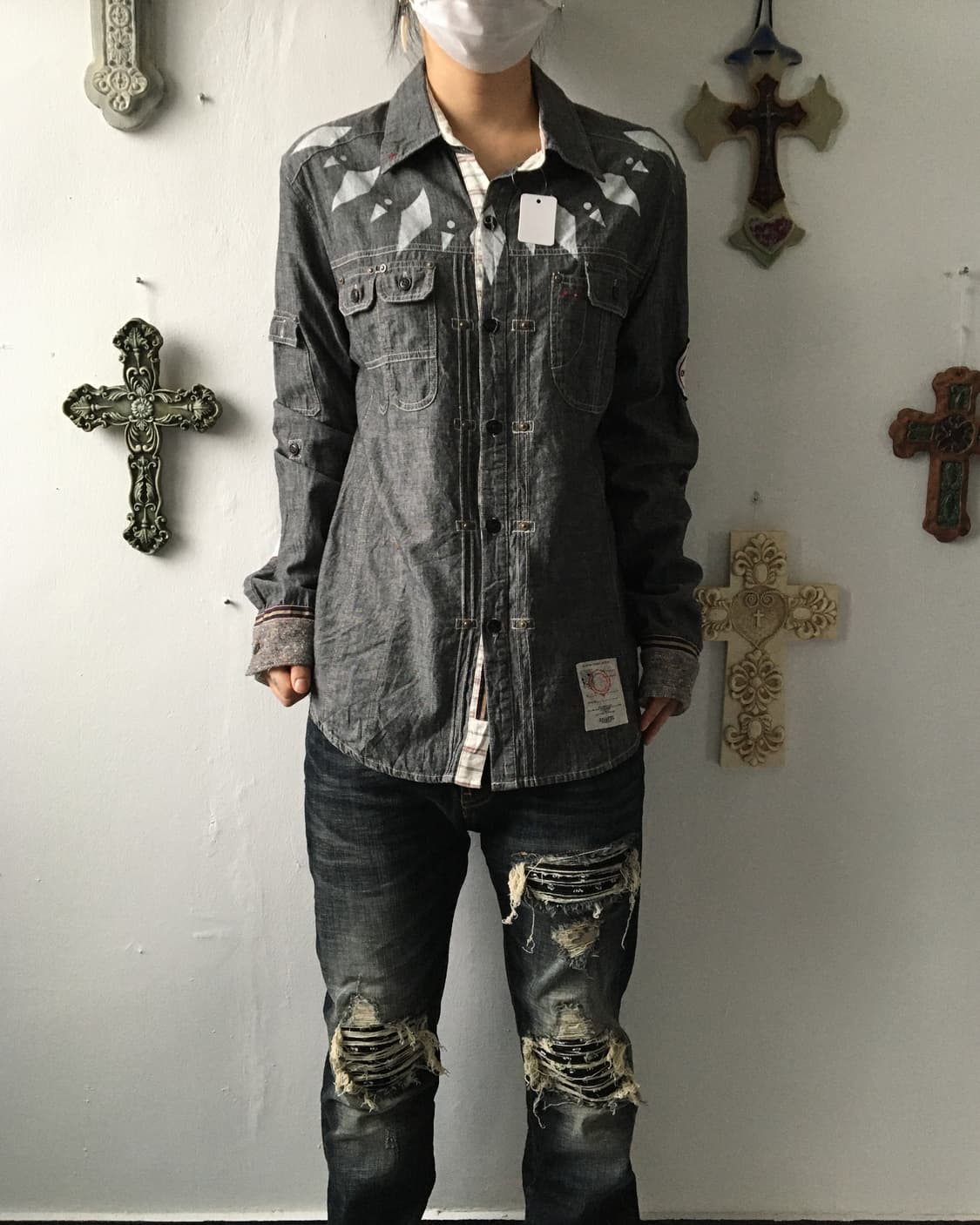 Native mood printing shirt 상품이미지1