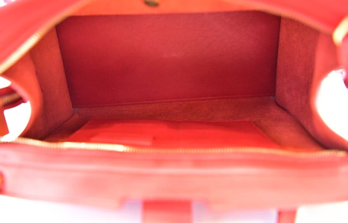 생로랑 카바시크 스몰 레드 보스턴백 (정품) 상품이미지10