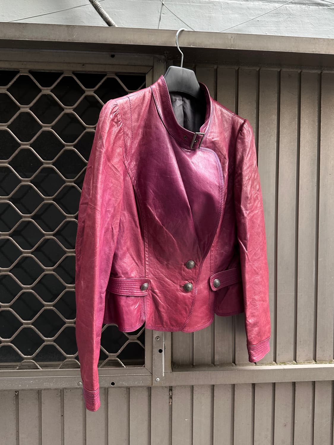 Pinkish Purple Lambs leather jacket 상품이미지2