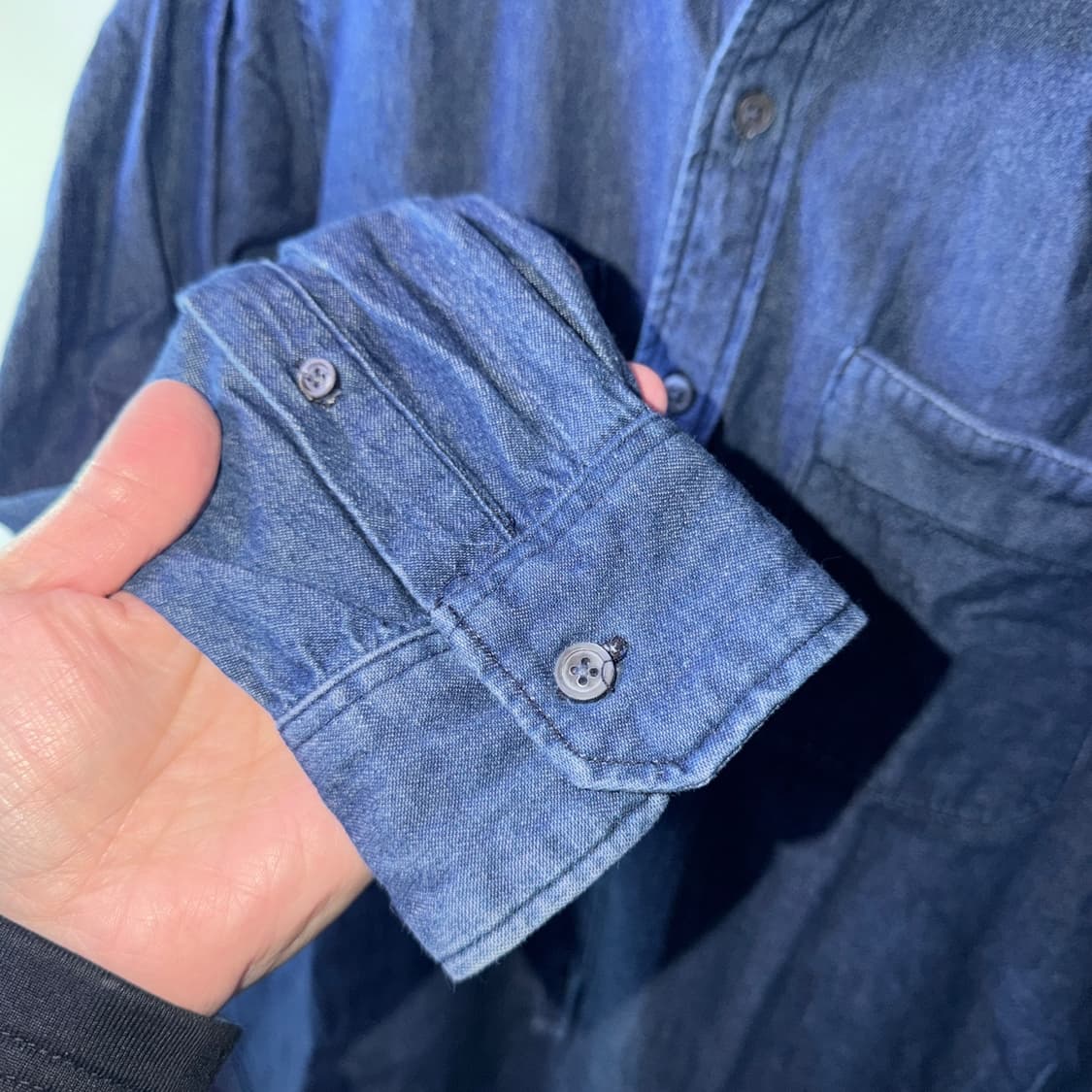 엔지니어드가먼츠 투포켓 데님 셔츠 M (남성 슬림 105) 상품이미지4