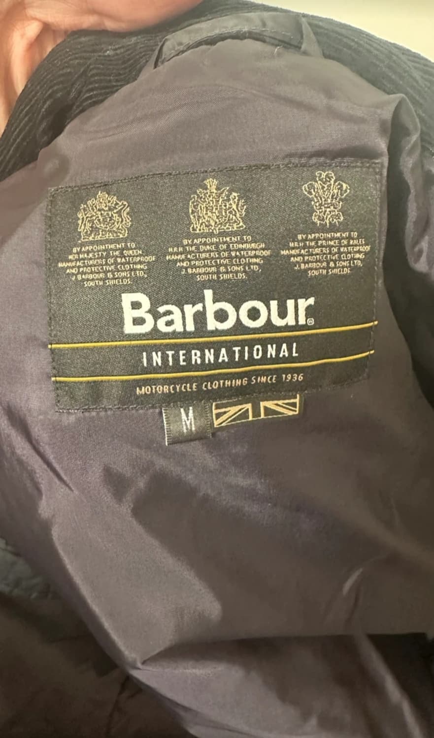 바버 인터내셔널 패디드 네이비  M(100-103) 상품이미지3