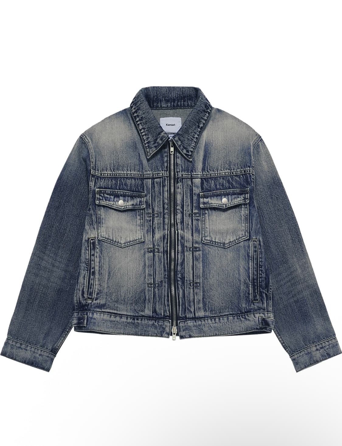 2) 카미엔 트러커 자켓 오아시스 블루 상품이미지1