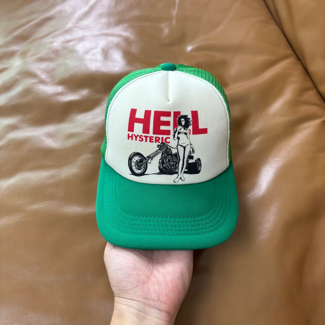 Hysteric Glamour 히스테릭글래머 그린 6패널 메쉬 볼캡 모자 상품이미지2