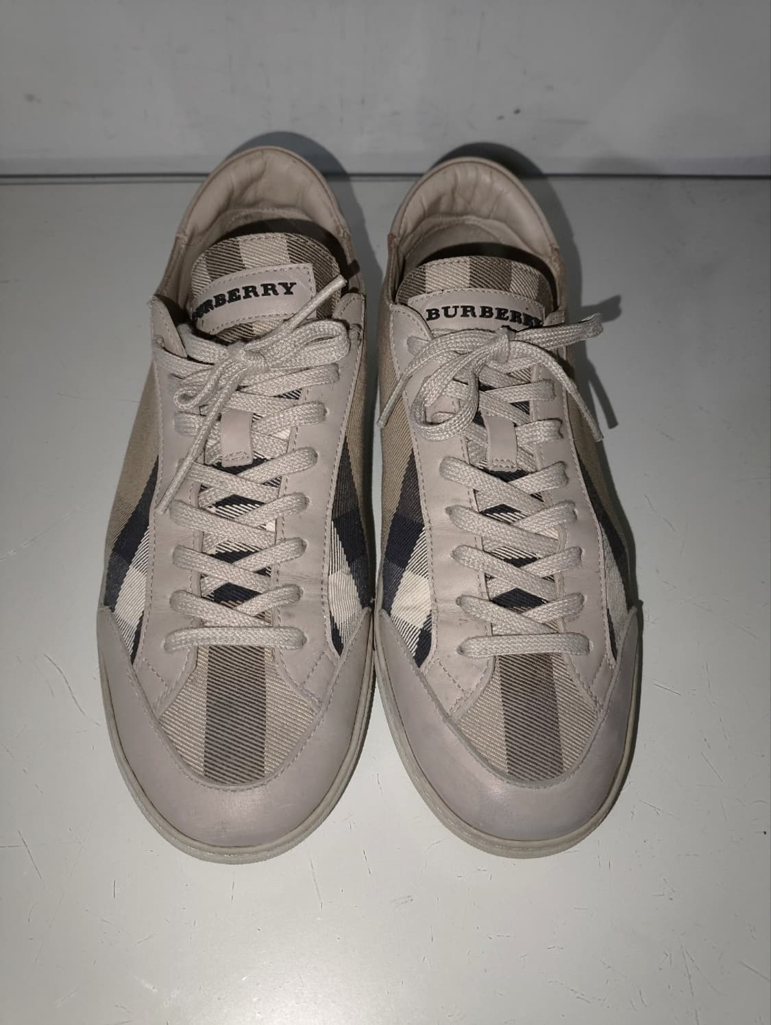 41 260mm 버버리 노바체크 캔버스 스니커즈 신발 상품이미지4