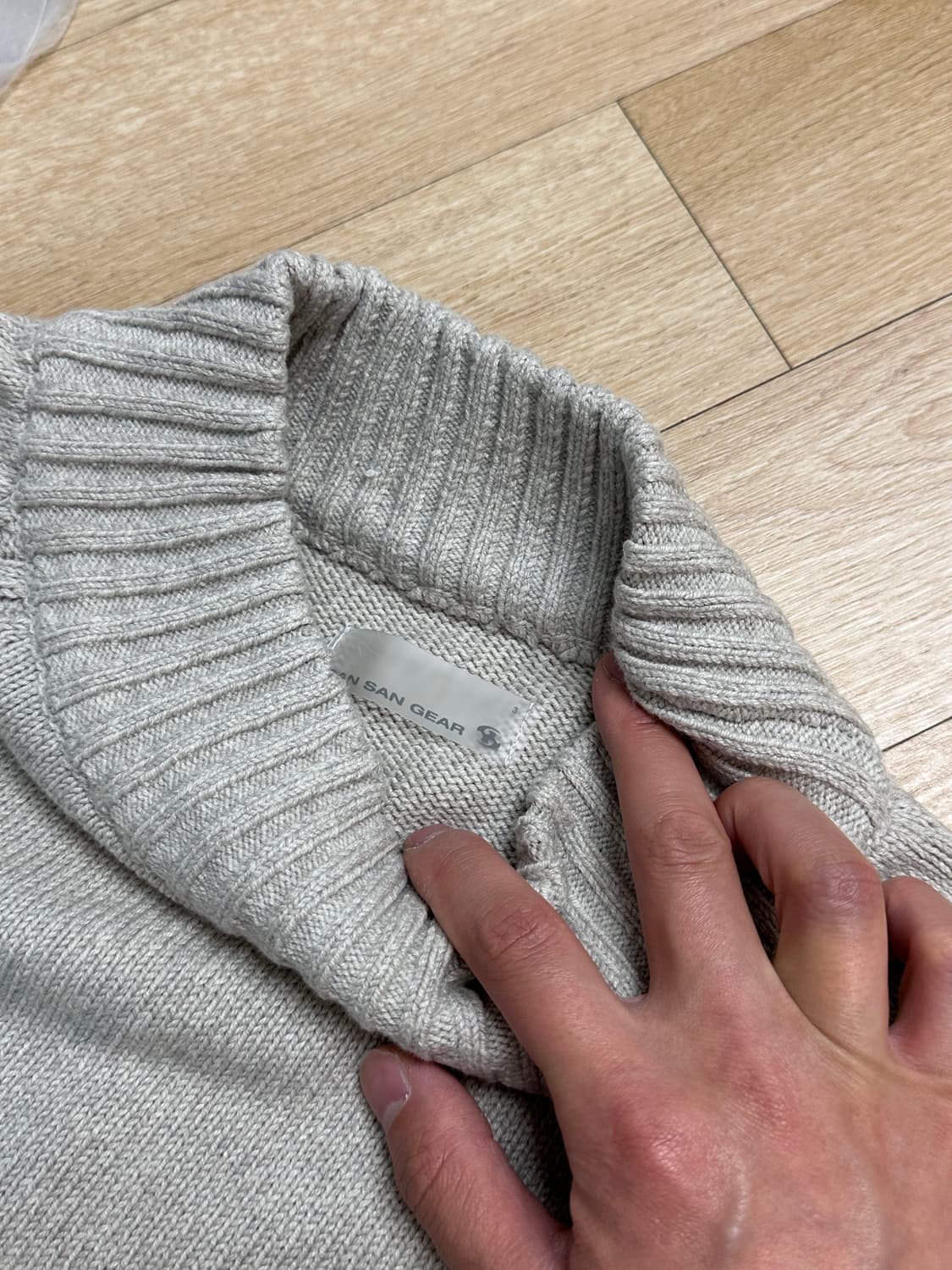 [3] 산산기어 스너그 니트 웜그레이 상품이미지4