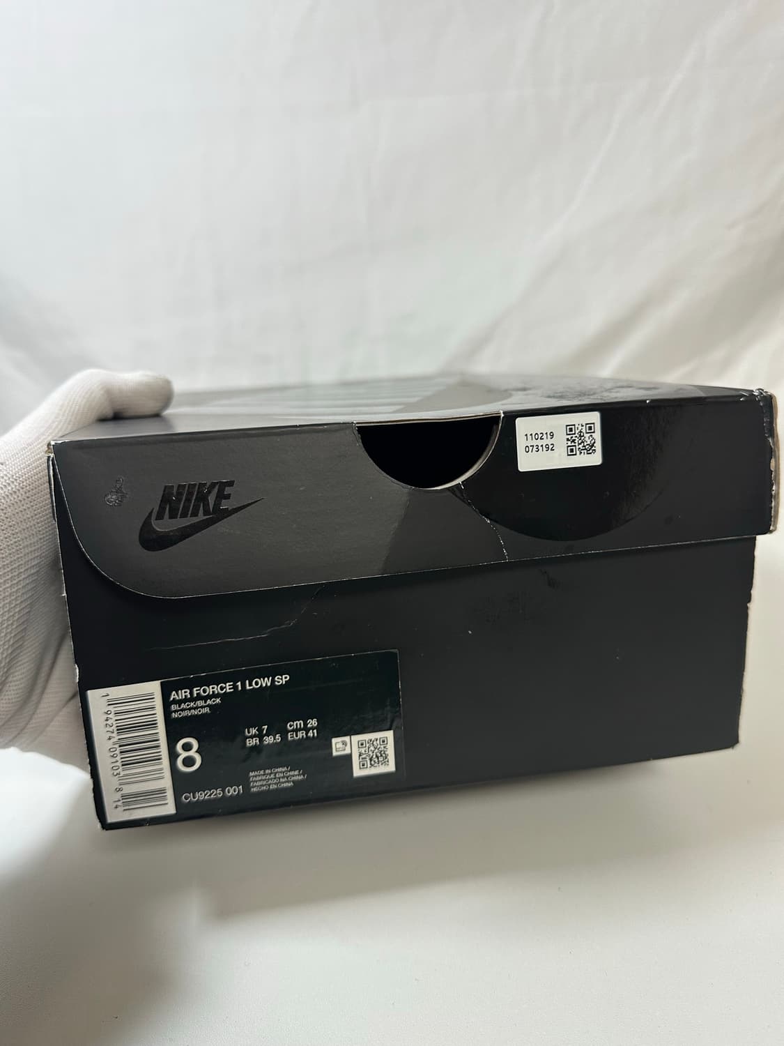 슈프림 나이키 에어포스 블랙 (265) 상품이미지9