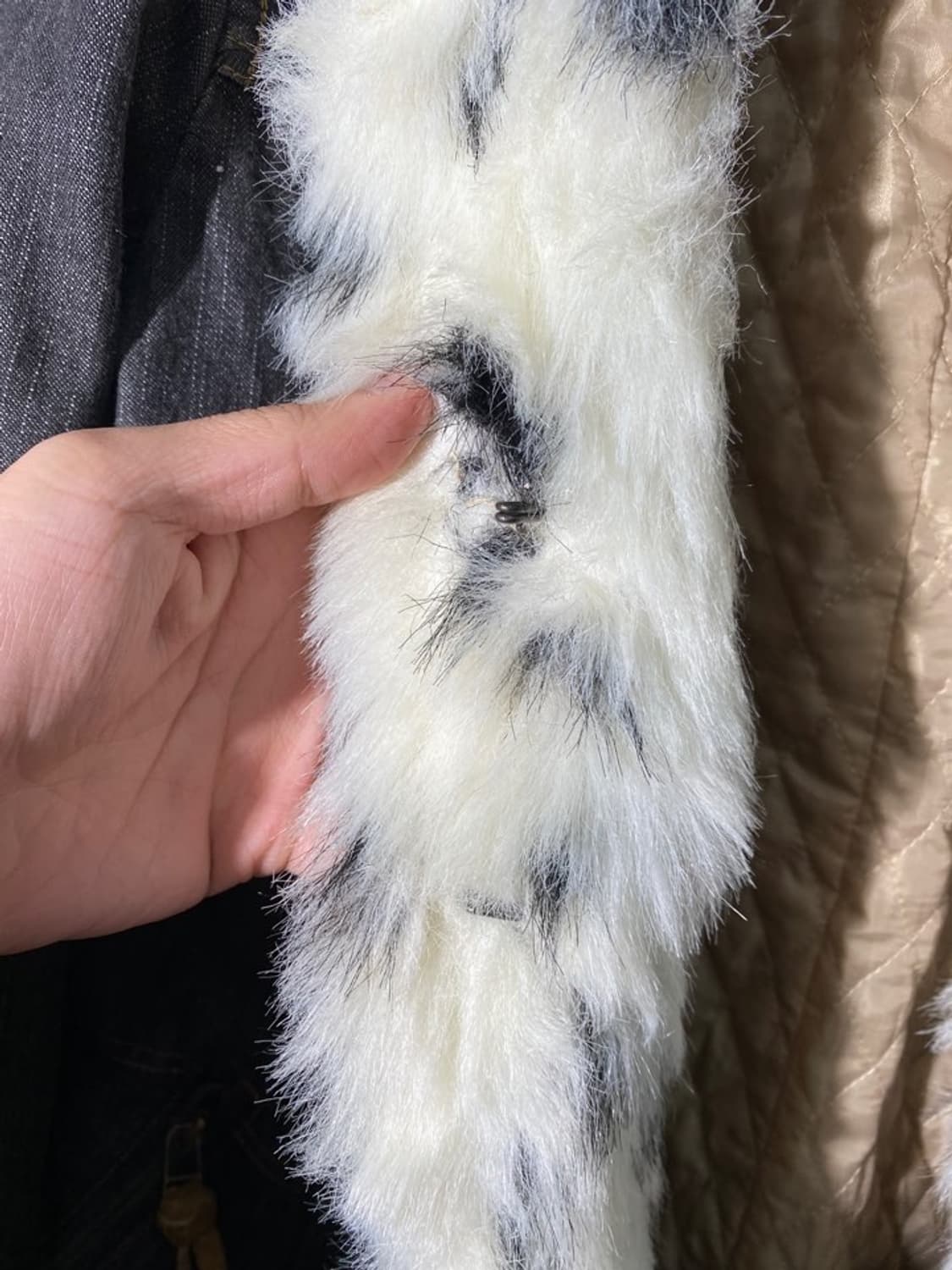 빈티지 퍼 트리밍 데님 자켓 상품이미지5