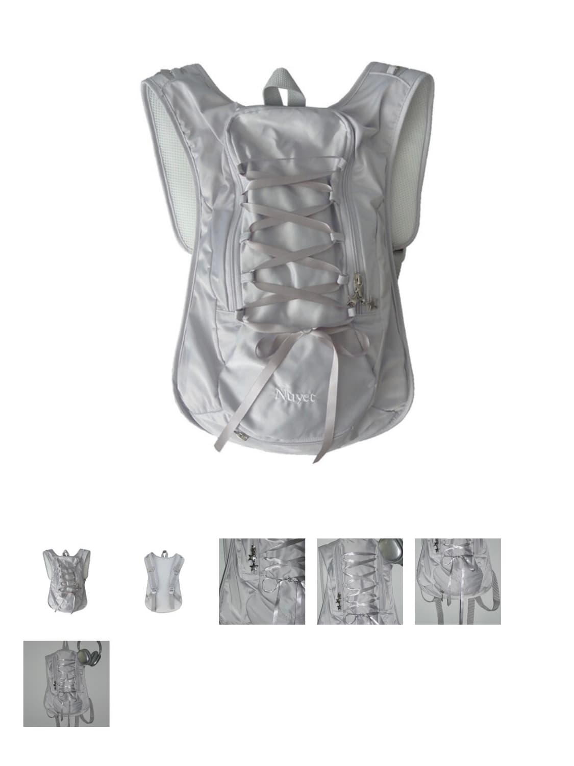 [팝니다] Nuyet (누옛) Lace up backpack _ Grey 상품이미지1