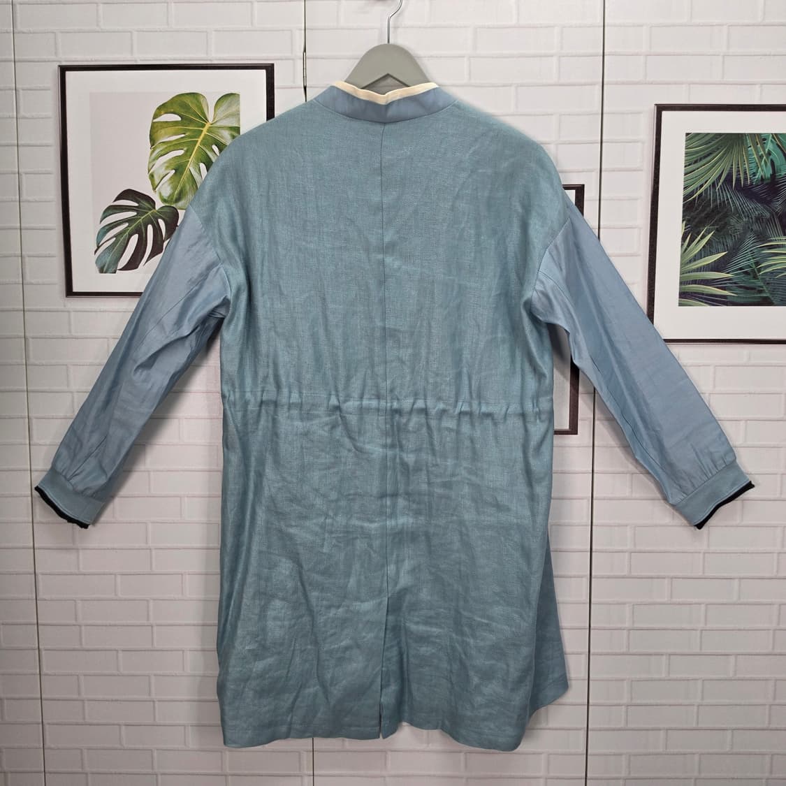 KUHO 구호 마 혼방 집업 롱자켓 55사이즈 상품이미지5