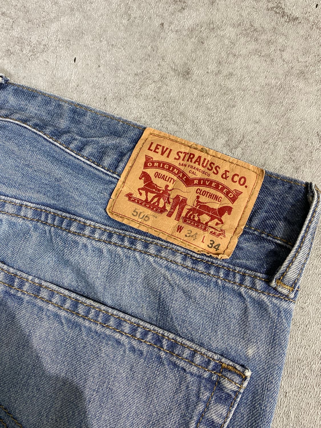 [34] Levi's 505 리바이스 레귤러핏 데님팬츠 상품이미지7