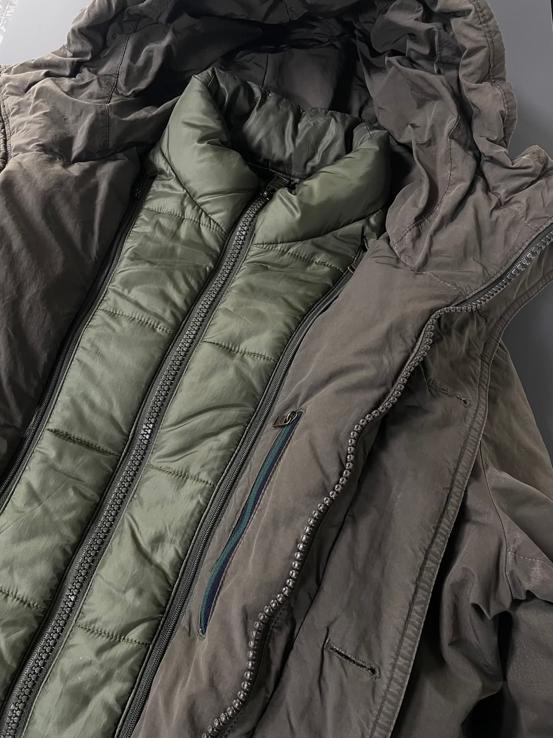 [L] 헨리코튼 은장 로고 다운 패딩 필드 자켓 상품이미지8