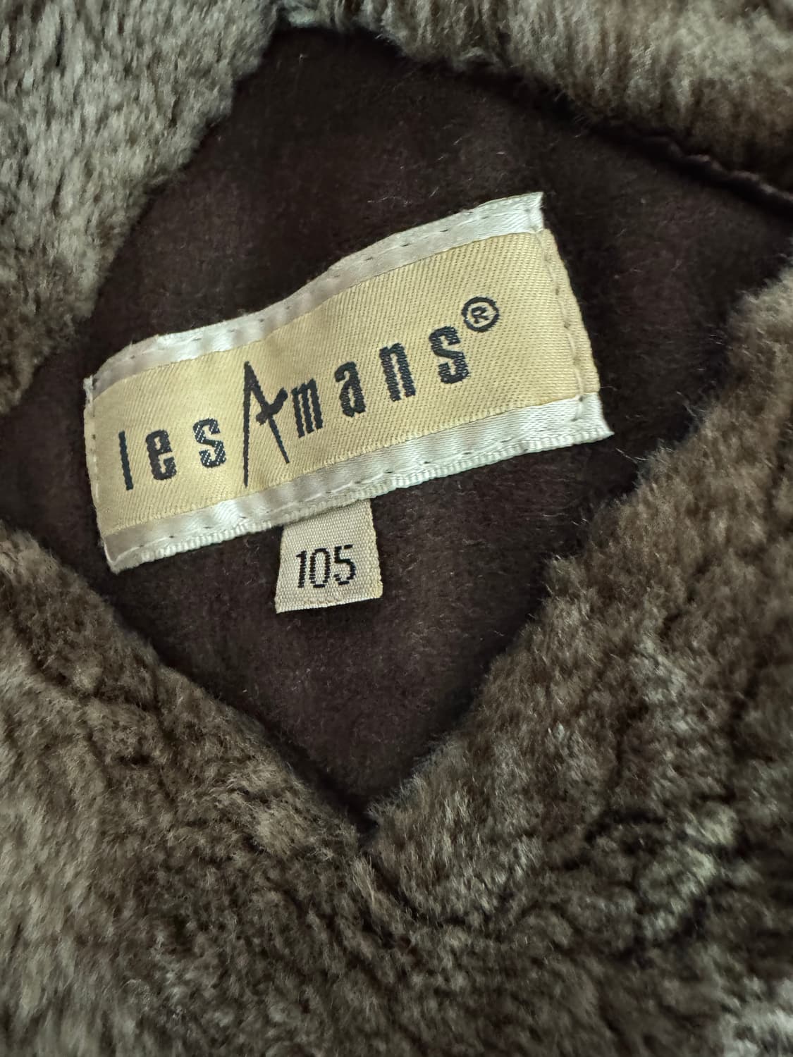 빈티지 리얼 양가죽 스웨이드 양털 내피 무스탕 자켓 XL 코코아 상품이미지5