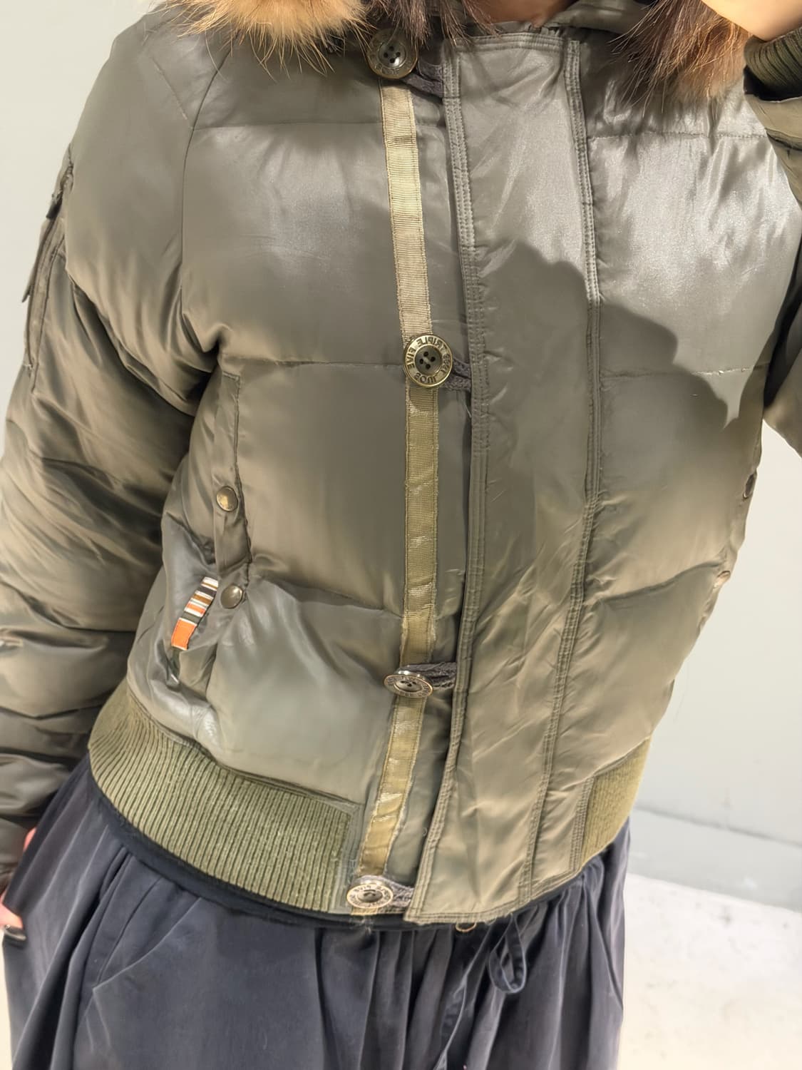 hood fur trimming n2b padding 상품이미지3