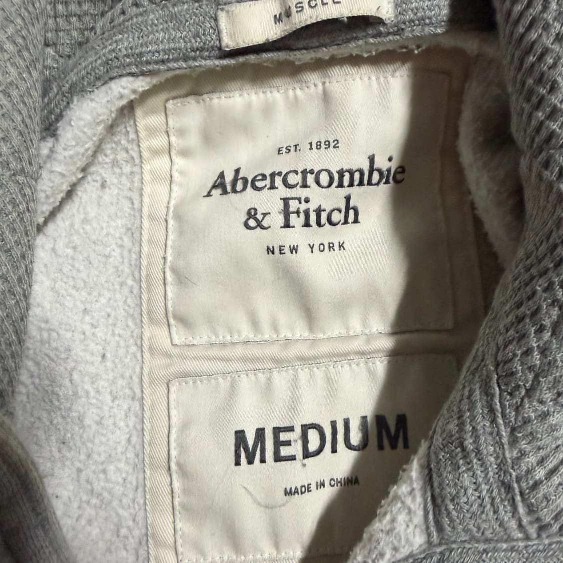 아베크롬비 그레이 후드집업 m 상품이미지3